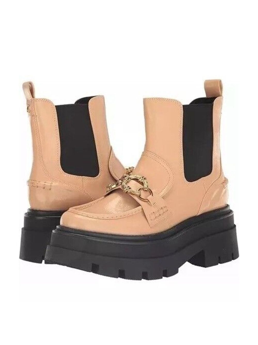 Circus NY Sam Edelman Brooks SZ 9 Platform Chelsea Boot Women BLONDE
